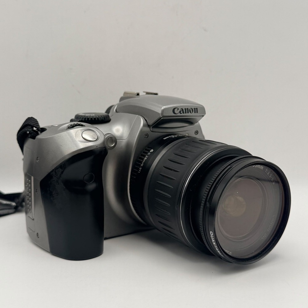 Canon EOS Digital Rebel DSLR Camera Silver 18-55mm Lens Kit 6.3MP 58mm Filter